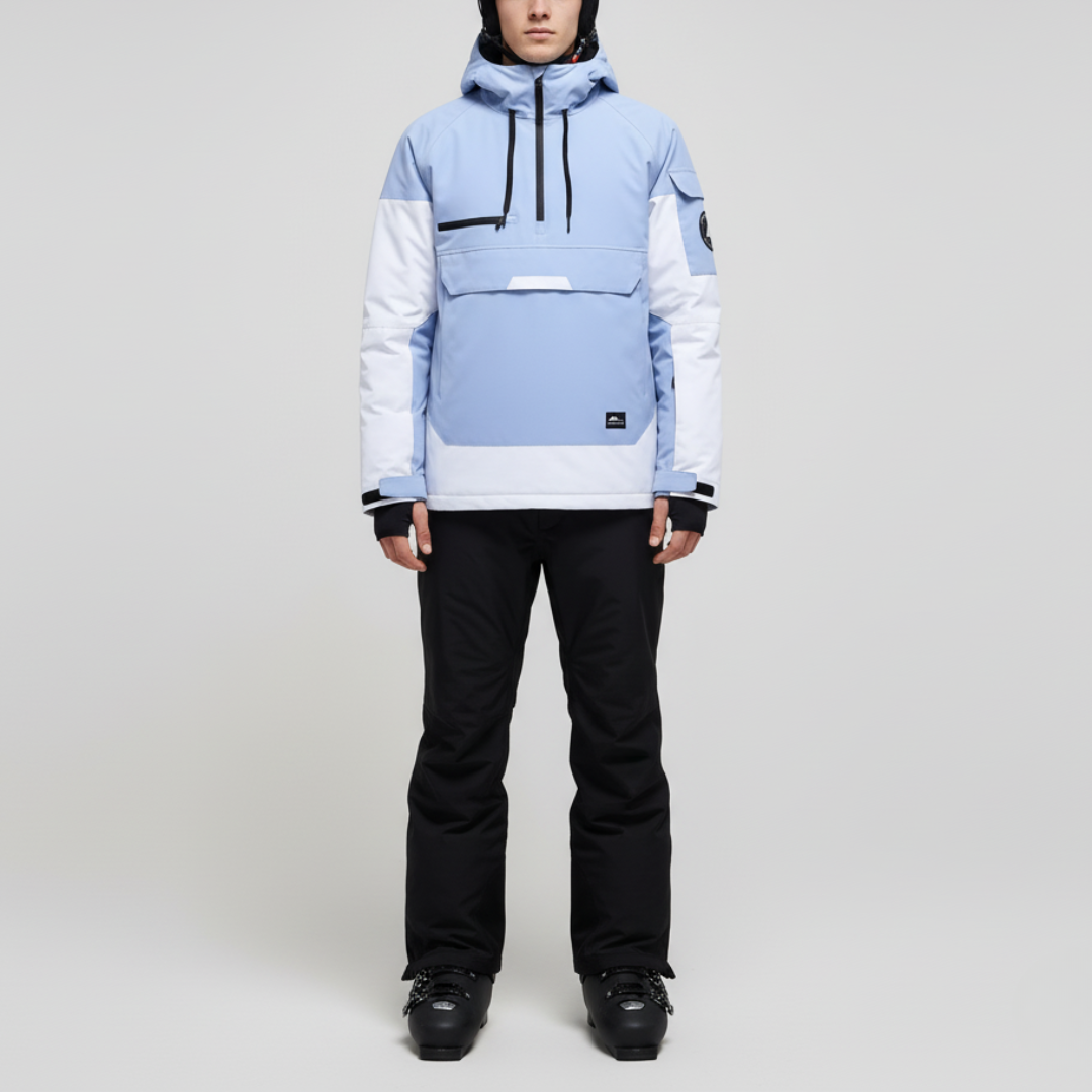 Giacca da Sci con Cappuccio & Mezza Cerniera | Snowboard