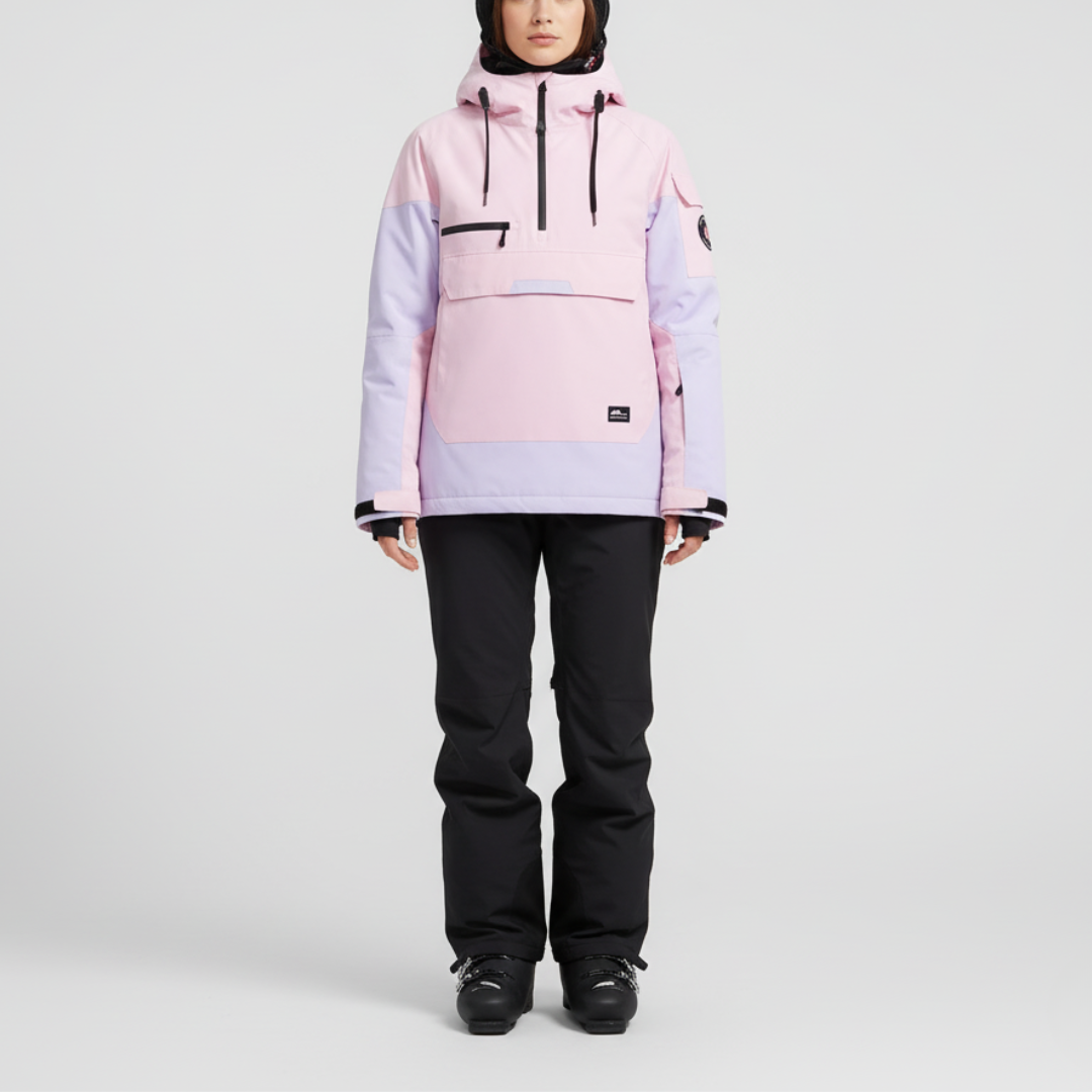 Giacca da Sci con Cappuccio & Mezza Cerniera | Snowboard