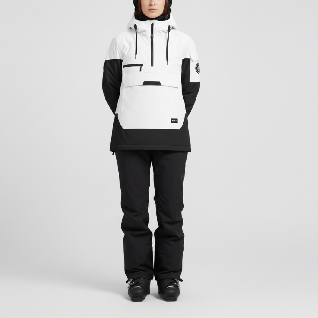 Giacca da Sci con Cappuccio & Mezza Cerniera | Snowboard