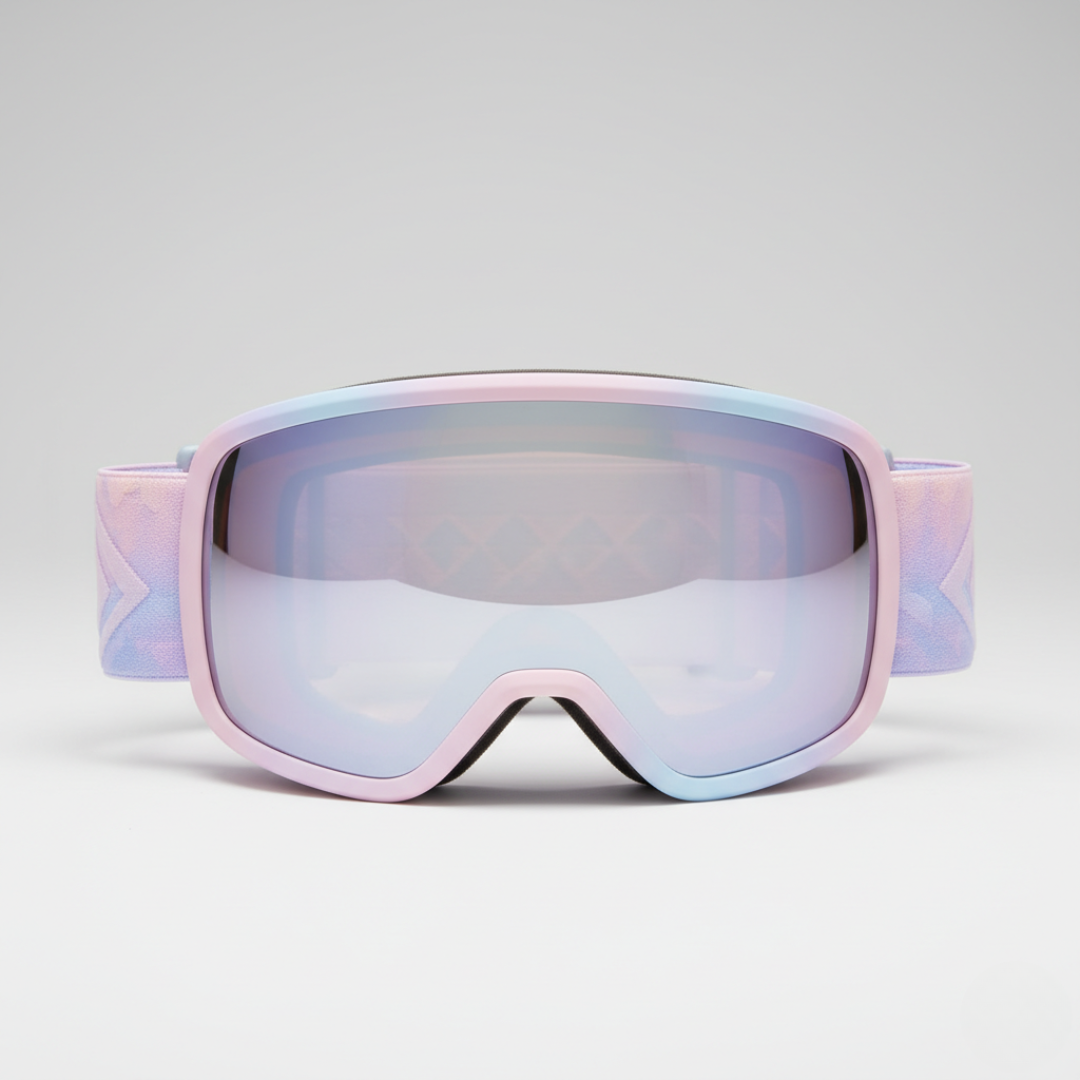 Maschera Sci Panoramica Donna | Maschera Neve Pastello Iridiscente Torica Ampia