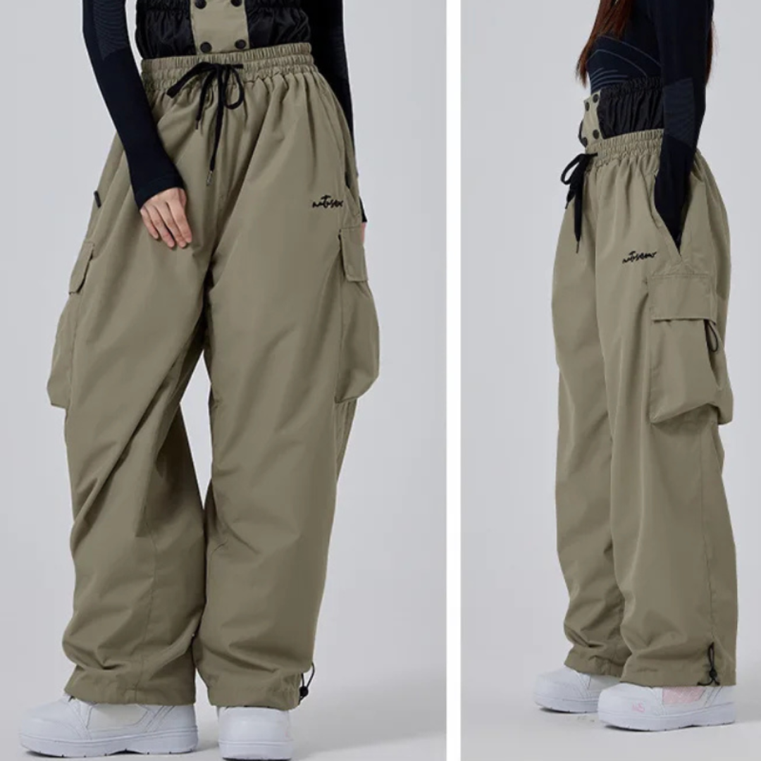 Pantaloni da Sci Baggy Donna | Snowboard | Impermeabili per l’Inverno