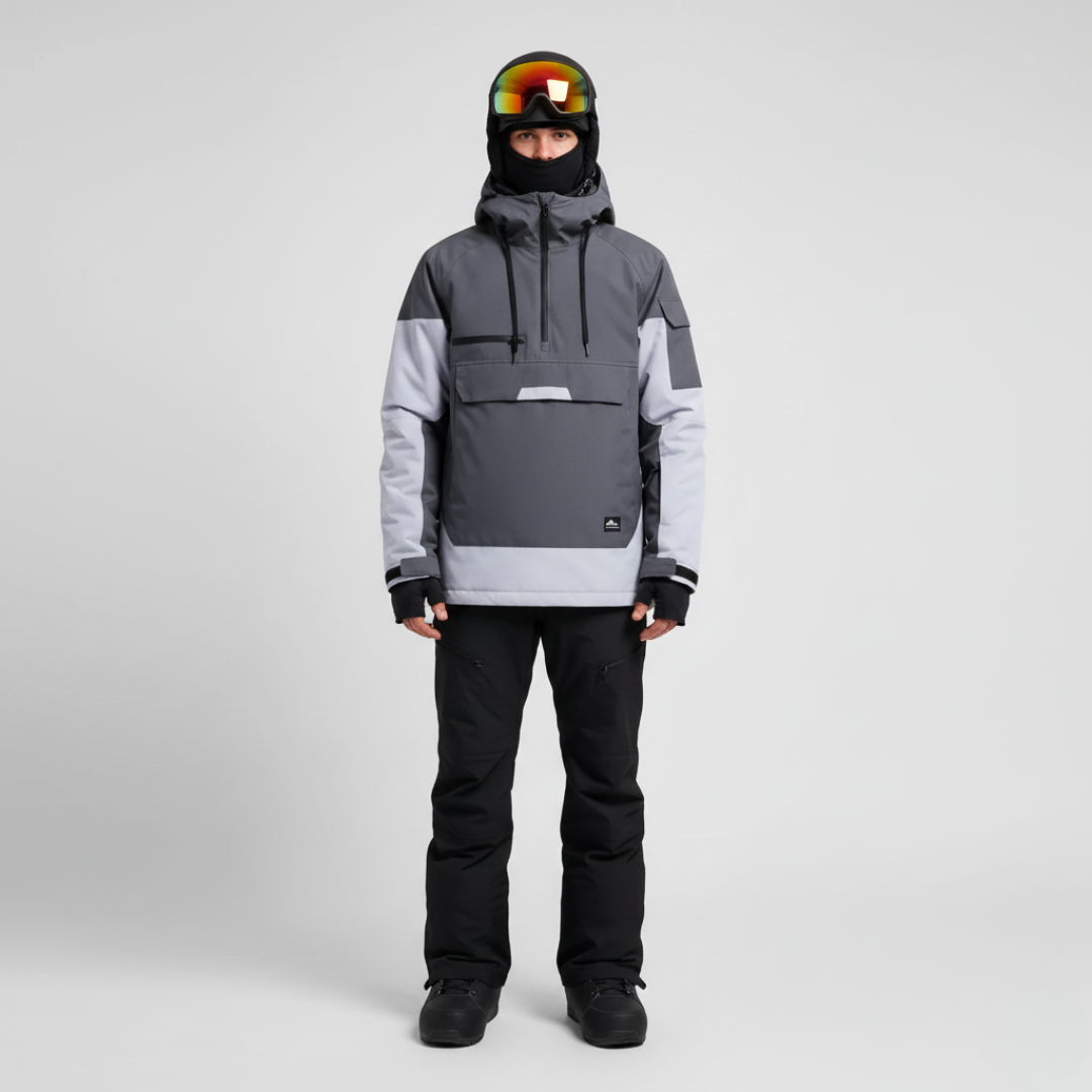 Giacca da Sci con Cappuccio & Mezza Cerniera | Snowboard