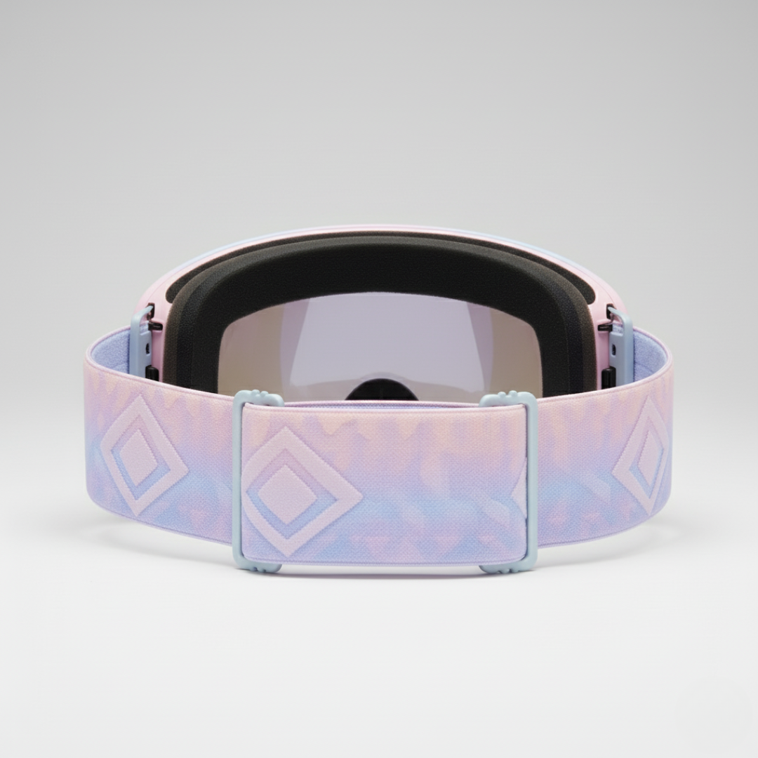 Maschera Sci Panoramica Donna | Maschera Neve Pastello Iridiscente Torica Ampia