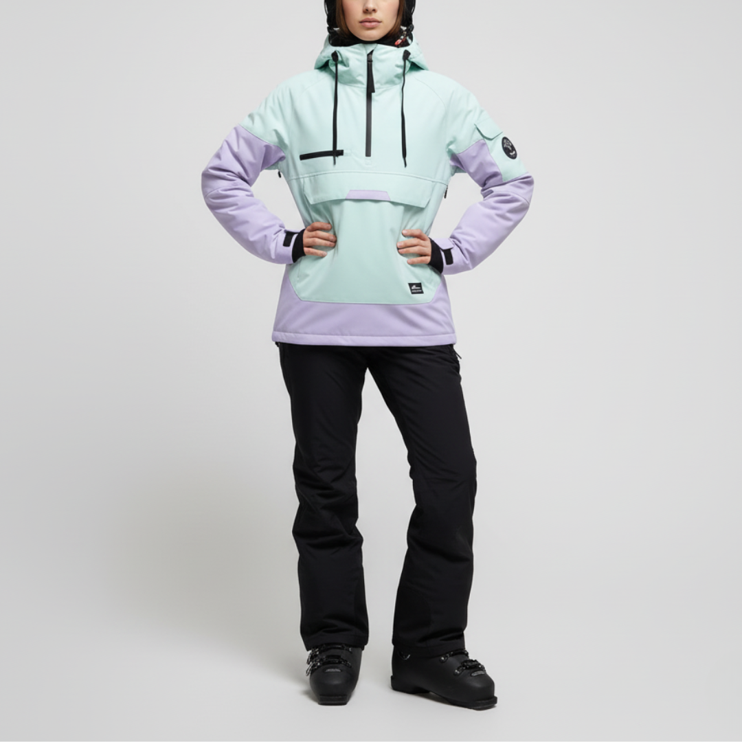 Giacca da Sci con Cappuccio & Mezza Cerniera | Snowboard